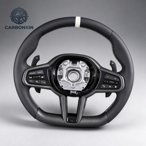 Volante de Fibra de Carbono Personalizado para BMW CS G F30 F20 F10 E46 M2 M4 M3 M5 G20 G80 E90 E87 E38 F87 G28 G30 G38 G60 G87 X3 X5 M8 - Product Image 4