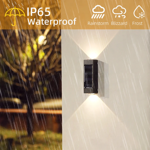 Luces Solares para Exteriores 4LED 6LED 8LED, Lámpara de Pared Impermeable con Luz Cálida para Decoración de Jardín, FX-SOSG022 - Product Image 6