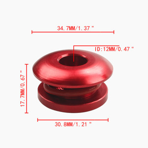 Gear Shift Head <b>Clip</b> Aluminum Alloy 34.7X30.8X17.7MM Red For Auto Repair <b>Tool</b> - Product Image 1