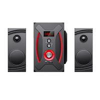 Haut-parleur ODM LED USB FM avec basses profondes, son surround, caisson de basses Hifi, haut-parleurs pour ordinateur PC 2.1, haut-parleurs multimédias avec télécommande