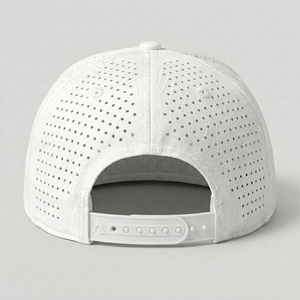 หมวกกอล์ฟโพลีเอสเตอร์ตาข่าย 5 ชิ้นแบบพิเศษ ทรง Snapback ปีกแบน ตัดด้วยเลเซอร์ ปักลายนูน 3 มิติ สำหรับกีฬา กิจกรรมกลางแจ้ง และงานปาร์ตี้ - Product Image 2