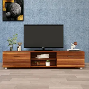 高品质80 100英寸电视架木质电视架白色黑色农家电视桌架