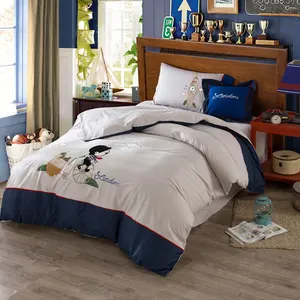 कशीदाकारी Sabanas 100% कपास बच्चों बुरा चादर कपास प्रिंट बिस्तर सेट