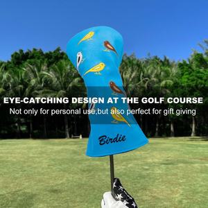 Housse de tête de club de golf Blue Birdie Wood Clover pour Driver, Fairway, Hybrid, Blade, Putter, Mallet Putter, Iron - Product Image 2