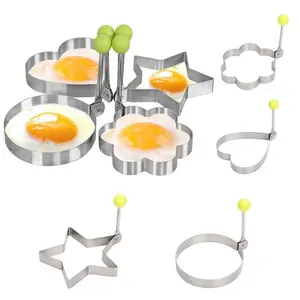 FY-Molde de acero inoxidable para huevos fritos, tortitas, pan, frutas y verduras, decoración, accesorios de cocina, utensilios de cocina, 1 ud.