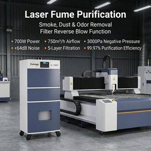 Extracteur de fumée laser XL700FC 700W avec système de filtration autonettoyant – Élimine la fumée et les odeurs – Pour <span class=keywords><strong>d</strong></span>écoupe laser/impression 3D - Product Image 1