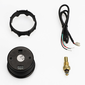 CNSPEED เครื่องวัดอุณหภูมิน้ำ 2 นิ้วจอแสดงผลดิจิตอลสีน้ำเงิน 12V รถอเนกประสงค์ฟาเรนไฮต์เซลเซียสเคสสีดำ - Product Image 3