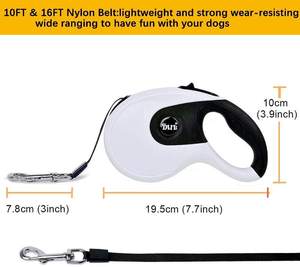 Automatic Retractable <strong>Dog</strong> Leash AdjustableTelescopic Pet Walking <strong>Lead</strong> <strong>for</strong> Small Medium Large <strong>Dogs</strong> Double <strong>Dog</strong> Leash &amp; <strong>Collar</strong> Set - Product Image 4