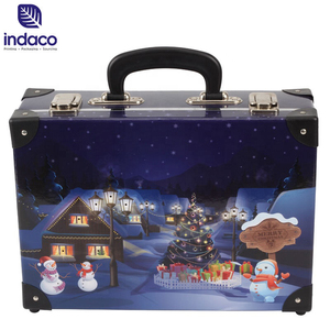 Wholesale Luxury Kids <b>Toy</b> Gift Boxes Packaging Baby Cardboard <b>Suitcase</b> Pink Carry Gifts Box With Handle - Product Image 1