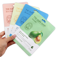 Sacs d'emballage en plastique imprimés personnalisés à 3 joints latéraux Pochette à fermeture éclair Chewing-gum Soins de la peau Shampooing Chaussettes Chips de pomme de terre Imprimé personnalisé