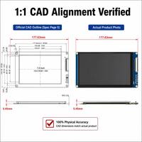 Modul Layar Sentuh Kapasitif TMK 7.0" 1024x600 IPS Display LED Backlight Terintegrasi CTP ILI2130 IC ASF Film untuk HMI Industri