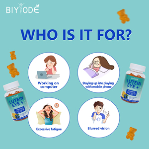 Suplemento herbal Suplementos para la salud de los ojos Extracto de caléndula multivitamínico Gomitas de luteína - Product Image 2