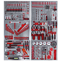 Ensemble d'outils à main automobiles professionnels de 477 pièces, boîte à outils à roulettes pour atelier avec 7 tiroirs, chariot à outils de garage