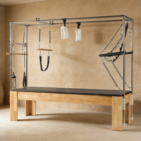 Equipo de Pilates Reformer de Alta Calidad, Máquina de Pilates Reformer de Madera de Roble, Cadillac de Pilates de Roble para Moldear el Cuerpo