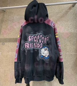 Sudadera con Capucha Personalizada para Hombre, Estilo Vintage, Lavado Ácido, Oversize, Impresión DTG, Algodón, Diseño Desgastado por el Sol y Lavado a la Piedra - Product Image 2