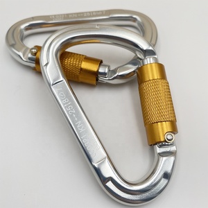 Mosquetons à verrouillage rotatif certifiés UIAA CE, en aluminium de qualité aéronautique, pour l'escalade en extérieur, clips de sécurité autobloquants, crochet de camping - Product Image 1