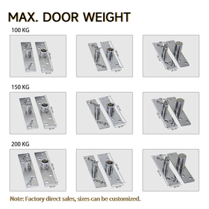 Oray xoay 360 độ cửa pivot bản lề thép không gỉ cửa gỗ bản lề 3 mét Độ dày Top dưới pivot cửa bản lề - Product Image 4