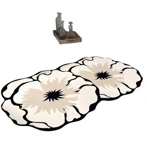 Tapis de Douche Antidérapants Personnalisés à Motifs Floraux Nouveauté, Imprimés par Transfert Thermique, Formes Irrégulières, pour Usage Domestique et Hôtelier (Vente en Gros) - Product Image 2