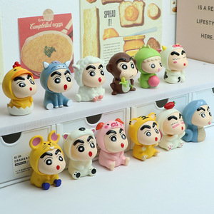 สีเทียน <span class=keywords><strong>Shin</strong></span>-<span class=keywords><strong>Chan</strong></span> ผลไม้รูปสัตว์น่ารัก6ชิ้น/เซ็ต5-8cm รูปปั้นแอ็คชั่นทำจาก PVC - Product Image 1