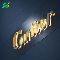 Enseigne lumineuse personnalisée pour extérieur, lettres en relief LED, logo de magasin, signalétique en acrylique et métal, lettres 3D, enseigne lumineuse pour entreprise, boutique, restaurant