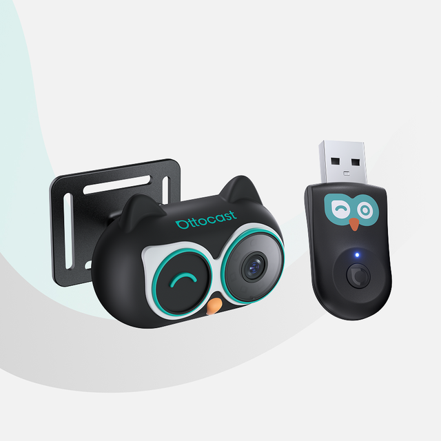 Ottocast New Portable Wireless Cabin Care Carplay Adapter Car Camera Back Seat Baby Monitor for Car
