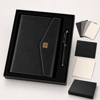 Ensemble de carnets professionnels OEM, fermeture élastique portable, ensemble de carnets en cuir PU, cadeau, usine fiable