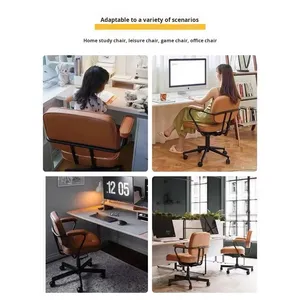 Moderner Ergonomischer Komfortabler Bürostuhl Verstellbarer Drehbarer Computer-Bürostuhl mit Festen Armlehnen - Product Image 6