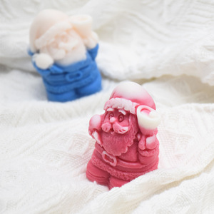 Molde de Silicona para Velas con Aroma Navideño de Papá Noel, Reutilizable, No Tóxico, Ecológico, para Hacer Decoraciones con Resina Epoxi - Product Image 2