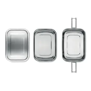 Espositore da tavola a doppio ripiano in acciaio inox per merchandising - Product Image 2