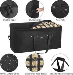 Échantillon gratuit Sacs de transport pour balles de foin de grande capacité personnalisés pour chevaux et bétail Sac de stockage pour foin et herbe - Product Image 3
