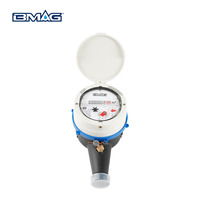 Compteur d'eau multi-jets en plastique BMAG OEM MID IP68 R160 190mm avec cadran à 45 degrés, standard ISO4064, filetage BSP, godet en cuivre