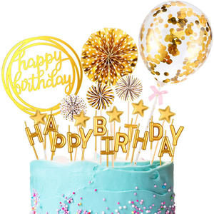 Venta al por mayor de buena calidad colorido Feliz cumpleaños candales letras Feliz cumpleaños pastel vela para fiesta decoración pastel velas - Product Image 3