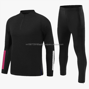Traje de Entrenamiento de Fútbol con Cierre de Media Cremallera, Manga Larga, Transpirable, Estampado, para Otoño e Invierno, para Hombres y Niños, de Secado Rápido, para Correr y Hacer Ejercicio al Aire Libre - Product Image 2