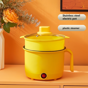 Casserole électrique haut de gamme pour 1 à 2 personnes, poêle électrique domestique 1,8 L, température réglable, grille vapeur, usage domestique - Product Image 5