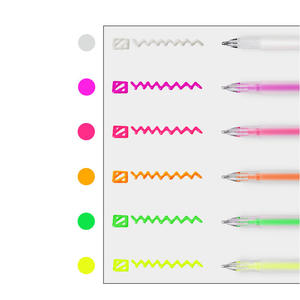 6 stylos à encre gel 3D stéréoscopiques pour enfants, personnalisables, 12 couleurs, pour décorer cartes, verre, céramique, plastique - Product Image 5