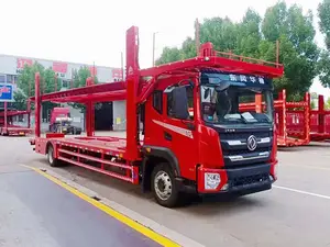 8 Auto 'S Met Voertuig Autotransporter Aanhangwagen Oplegger Oplegger Hydraulische 2 Assen 3 Assen Oplegger