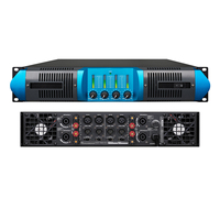 Amplificateur de puissance professionnel AUWAY RX4800 Classe H 4 canaux 800Wx4 2U à montage en rack en métal pour sonorisation et contrôleurs DJ