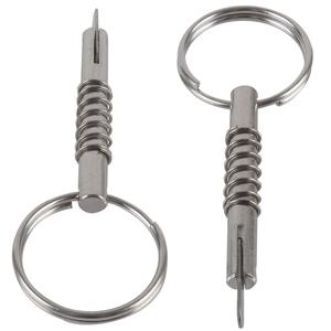 2 pezzi in acciaio inox completo Bimini Top Marine Pin a sgancio rapido 316 con diametro a molla a 1/4 \ "(6.3mm) utilizzabile