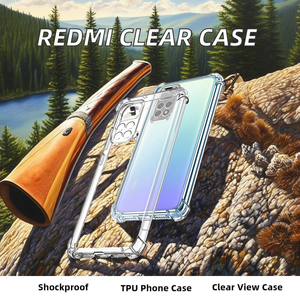 Wholesale Clear Shockproof TPU Phone Case for Redmi <strong>A1</strong>+ <strong>A1</strong> <strong>Plus</strong> A2 A3 13C Note 14 13 Pro <strong>Plus</strong> 4G 5G Transparent Back Covers - Product Image 2