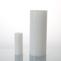 Abat-jour cylindrique en verre soufflé à la main, blanc opale, tube en verre givré blanc laiteux, couvercle d'éclairage, abat-jour de remplacement