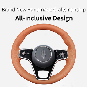 Accessoires de voiture, décoration intérieure, housse de volant en cuir artificiel cousue à la main pour <span class=keywords><strong>AITO</strong></span> M9 - Product Image 3