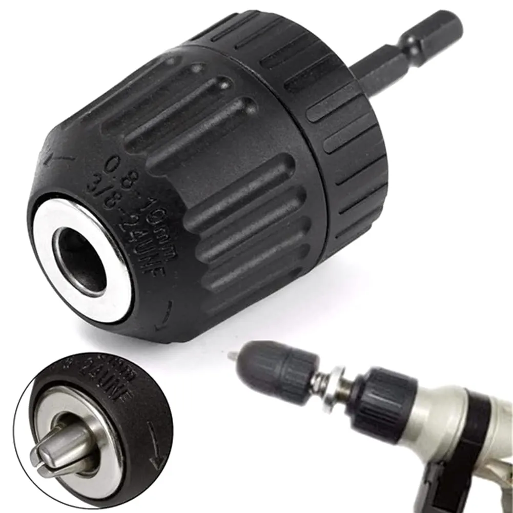 Keyless Drills Chuck Adapter Hot Selling Durable Portable Safety Converter Quick Change Converter 0.8-10ミリメートルClamp Range