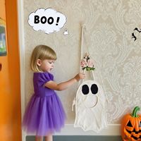 Patron de sac fantôme d'Halloween pour la collecte de bonbons, patron de sac à bandoulière fantôme pour enfant, patron de sac d'Halloween, produits numériques