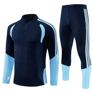 Uniformes de Fútbol Otoño Invierno, Conjunto Deportivo Transpirable con Media Cremallera y Manga Larga, Argentina 2026, para Clubes Europeos - Product Image 1