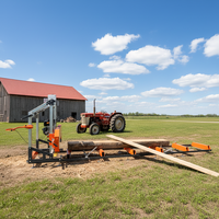 Machine à planer le bois, scie à chaîne hydraulique, scierie mobile avec capacité de coupe de 31 pouces