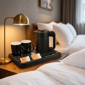 Hotel guest room fashion 600ml bollitore elettrico Set di vassoi di benvenuto forniture per elettrodomestici dell'hotel - Product Image 1