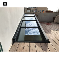 Fenêtres de toit rétractables automatiques, fenêtres de toit personnalisées, isolation thermique, double vitrage, toit plat, verre trempé, ventilation