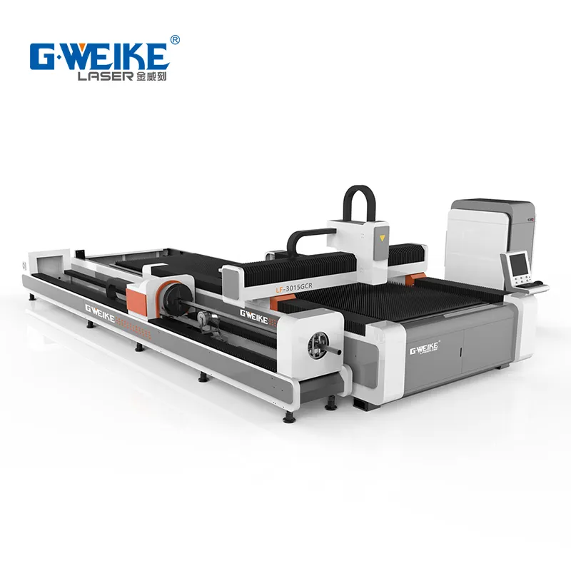 Лазерная машина Gweike, режущая трубка и листовой волоконный лазерный резак 1500 Вт IPG Gweike лазер