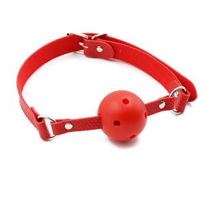 JoyPark <span class=keywords><strong>SM</strong></span> Bondage Respirant En Plastique Souple <span class=keywords><strong>Bouche</strong></span> Bouchon <span class=keywords><strong>Bouche</strong></span> Ouverte Gag Ball pour Femmes Adultes Sex Toys 45mm Diamètre 60cm Ceinture - Product Image 2
