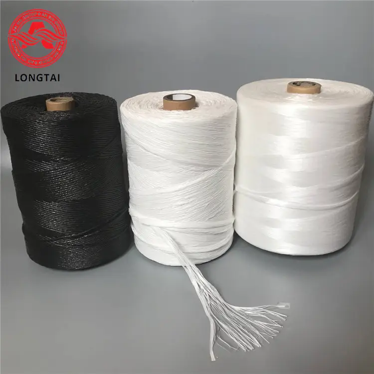 Fornitura di fabbrica Twisted 250kd PP Filler Cable Yarn fibrillato polipropilene riempimento spago per cavo grande con prezzo economico